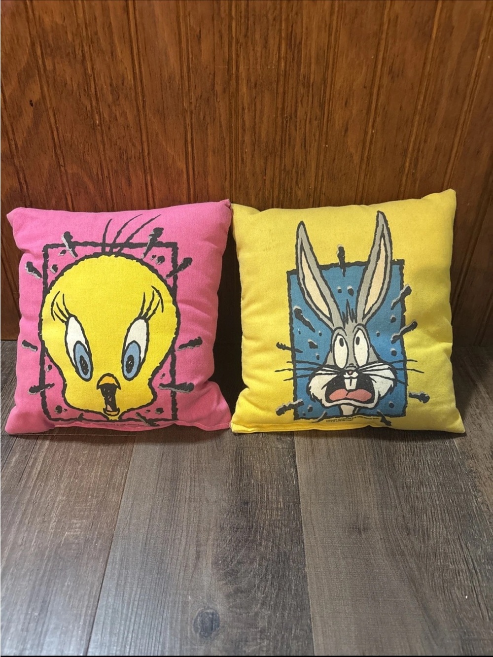 Warner Bros. Tweety & Bugs Bunny Pillow Pair - Yellow & Blue